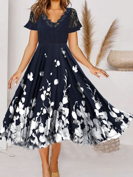 

Tribal Vacation Short Sleeve women Dress, Black, Dresses