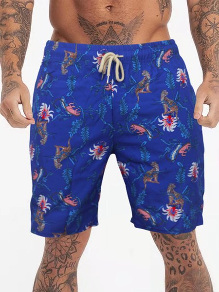 

Men's Casual Beach Shorts, Royal blue, Men's shorts