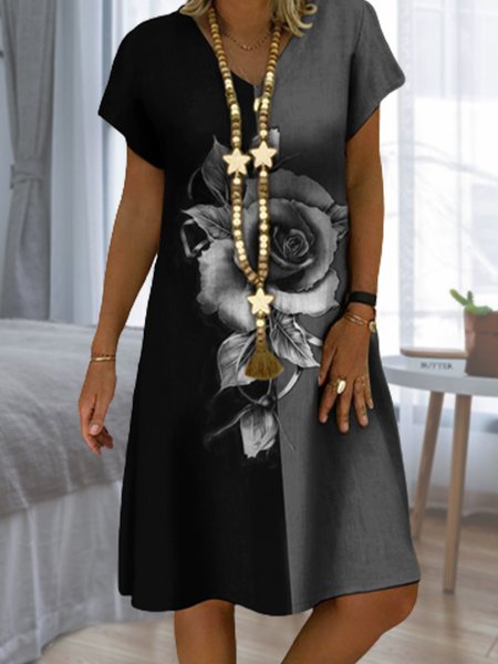 

Floral print spring new hot style super nice casual dress for women, Multicolor, Dresses