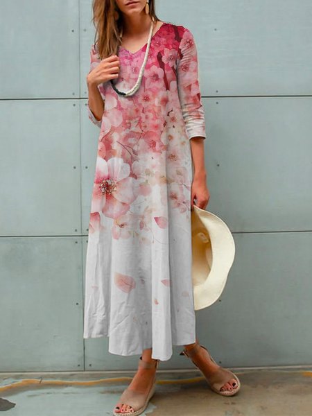 

Floral print spring new hot style super nice casual dress for women, Multicolor, Dresses