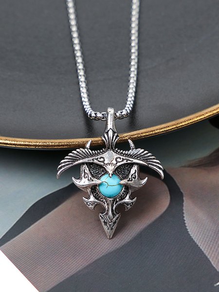 

Men's Flying Eagle Pendant Necklace, As picture, Men's Accessories