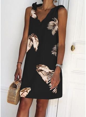 

Cotton Short Sleeve Woven Dress, Black, Summer Dresses