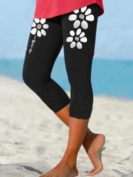 

Skinny Casual Leggings, Black, Leggings