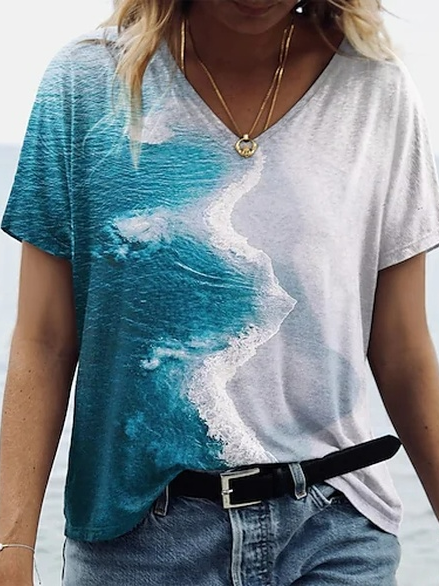 

Sea Casual Cotton Blends Short Sleeve T-Shirt, Multicolor, T-Shirts