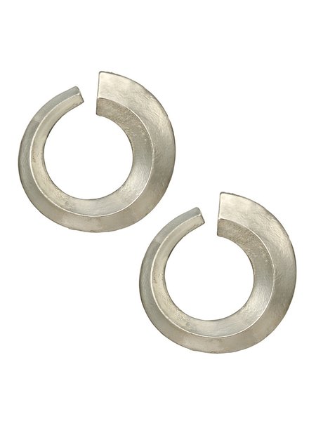 

Fashion Statement Alloy Round Earrings, Silver, Earrings