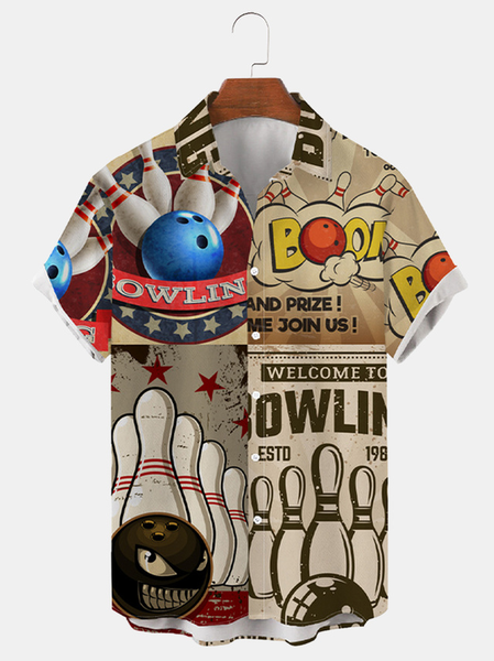 

Shirt Collar Casual Shirts, Khaki, Men's Floral shirt