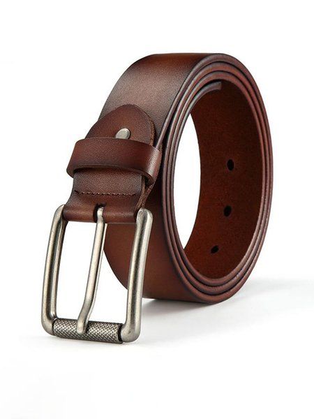 

Men's Genuine Leather Belt, Brown, Men Other Acc