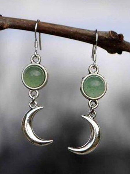 

JFN Vintage Natural Stone Earrings, As picture, Earrings
