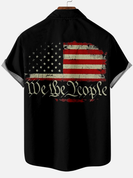 

Men’s We The People Casual Tribal Short Sleeve Hawaiian Shirt, Black, Short Sleeves Shirts