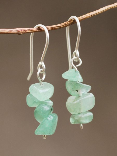 

Vintage Natural Stone Earrings, As picture, Earrings