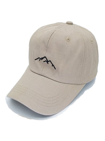 

Men's Simple Mountain Embroidered Baseball Cap, As picture, Men's Accessories