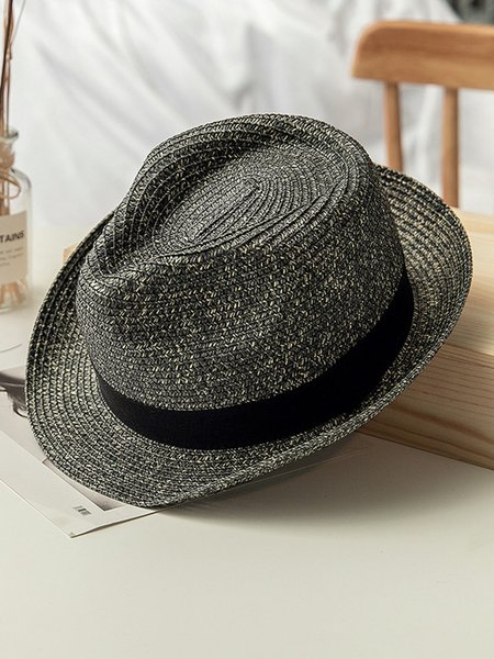 

Men's Outdoor Sun Protection Straw Hat, Lightblue, Men's Accessories