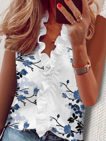 

Casual Loosen Short Sleeve Tops, White, Tops