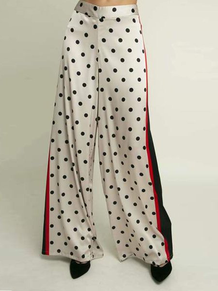 

Loosen Pants, White, Wide Leg Pants