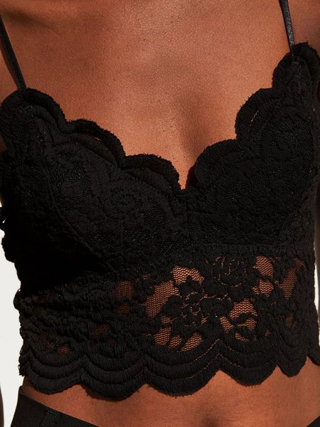 Regular Fit Spaghetti Sexy Knit Tank, Black, Tunics