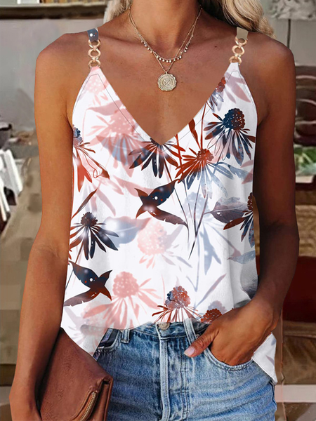 

Casual Knit Tank, Multicolor, Tank Top