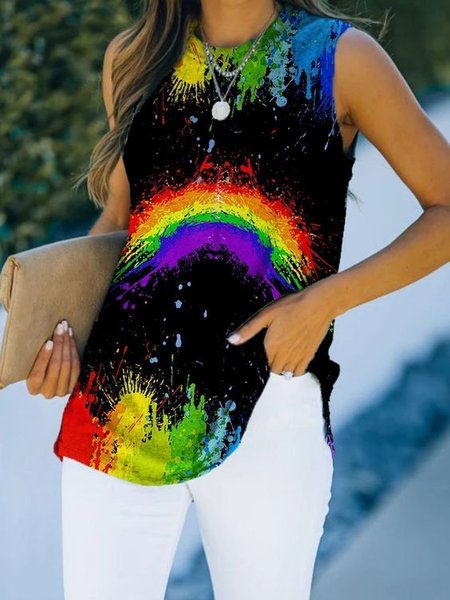 

Casual Ombre Cotton Blends Short Sleeve T-Shirt, Black, T-Shirts