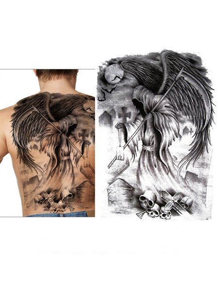 

Men Back Tattoo Stickers, One-size, Men's Accessories