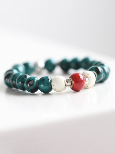 

Vintage Ethnic Beaded Bracelet, As picture, Bracelets