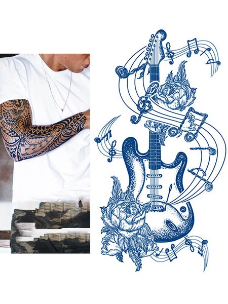 

Men's Full Arm Tattoo Stickers, One-size, Men's Accessories