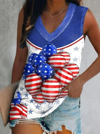 

Geometric Regular Fit Casual Knit, Multicolor, Tanks & Camis