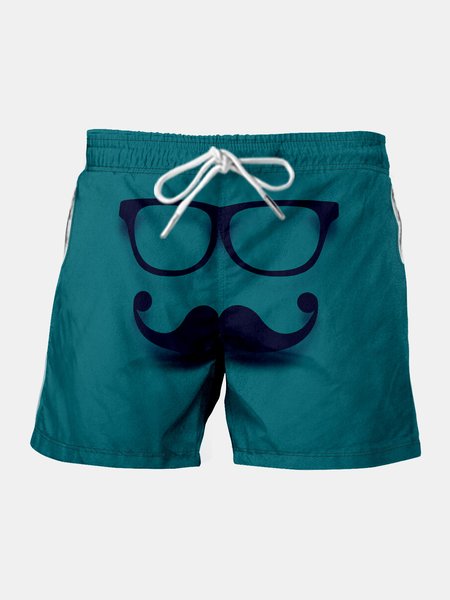 

Father's Day Graphic Men's Casual Beach Shorts, Blue, Men's shorts