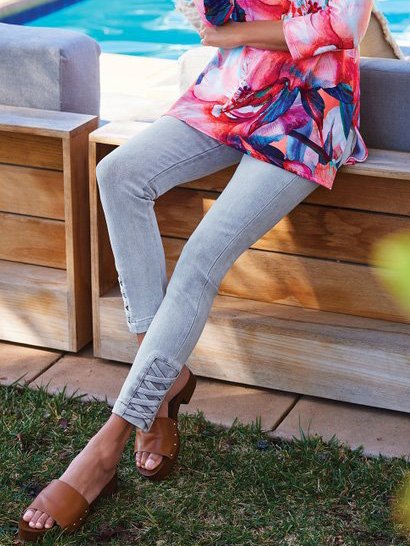 

Slim Fit Casual Jeans, Blue, Jeans