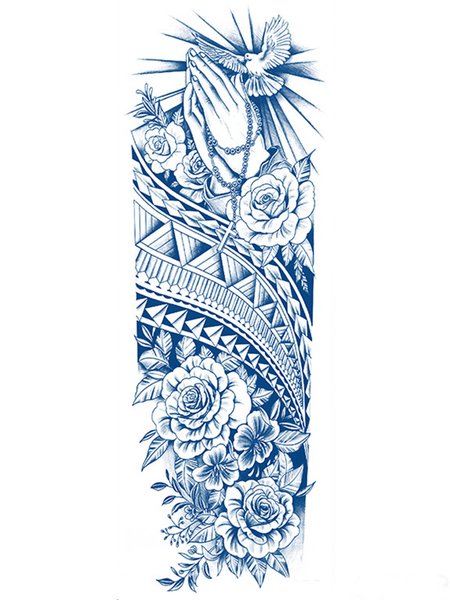 

Men's Full Arm Tattoo Stickers, One-size, Men's Tattoo Stickers
