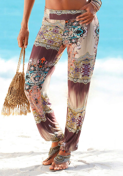 

Vacation Tribal Loosen Pants, Multicolor, Pants