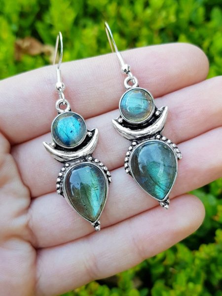 

JFN Vintage Moonstone Earrings, As picture, Earrings