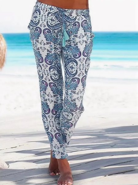 

Vacation Regular Fit Tribal Pants, Multicolor, Leggings