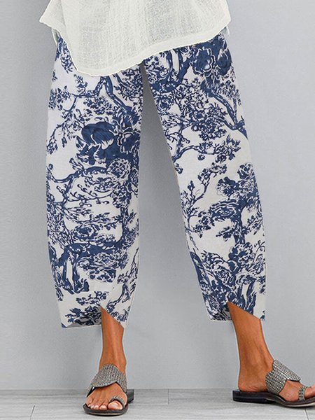 

Mother's Day Theme Ethnic Pattern Print Spring New Explosive Ladies Pants, Multicolor, Pants