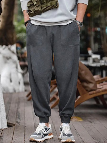 

Men's Casual Loose Sports Pants, Gray, Pants