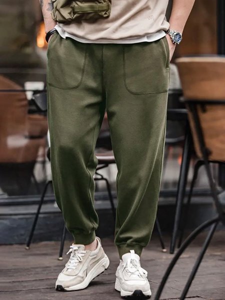 

Men's Casual Loose Sports Pants, Green, Pants