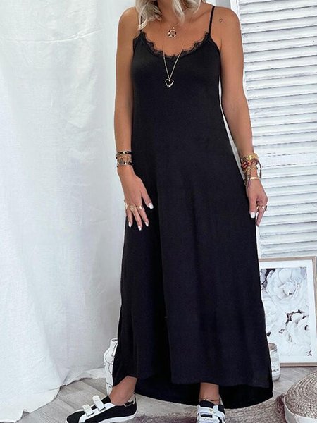 

Mother's Day Theme Lace Spring New Explosive Ladies Dress, Black, Dresses