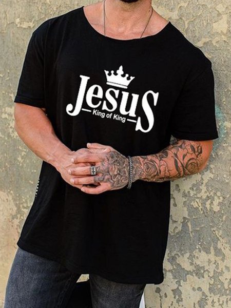 

Men's Casual Men's Shirts Short Sleeve T-Shirts, Black, T-shirt