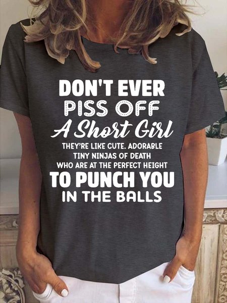 

Don't Ever Piss Off A Shot Girl Women's Short Sleeve T-Shirt, Deep gray, T-shirts