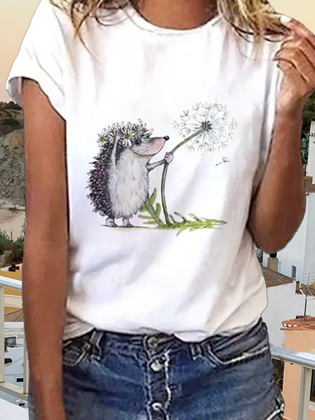 

Vacation Crew Neck Short Sleeve T-Shirt, Off white, T-Shirts