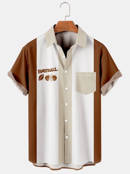 

Men's Sports Collection Casual Short Sleeve Hawaiian Shirt, Khaki, Men's Floral shirt