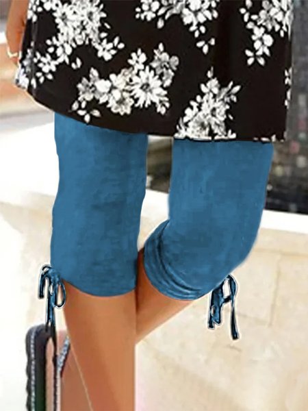 

Sheath Casual Leggings, Blue, leggings