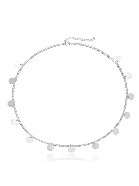 

Boho Chain Metal Tab Headpiece, Silver, Women Hair Accessories
