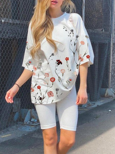

Floral Print Designer Outrageous Comfortable Women's Two-Piece Set, Multicolor, Suit Set