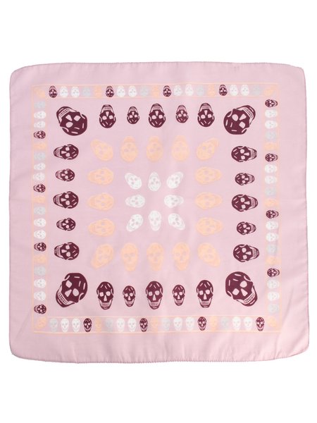 

Hip Hop Street Punk Culture Sskull Kerchief, Light pink, Women Scarves & Shawls