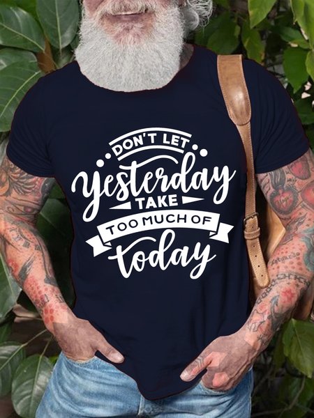 

Funny Crew Neck Vintage Short Sleeve T-Shirt, Dark blue, T-shirts
