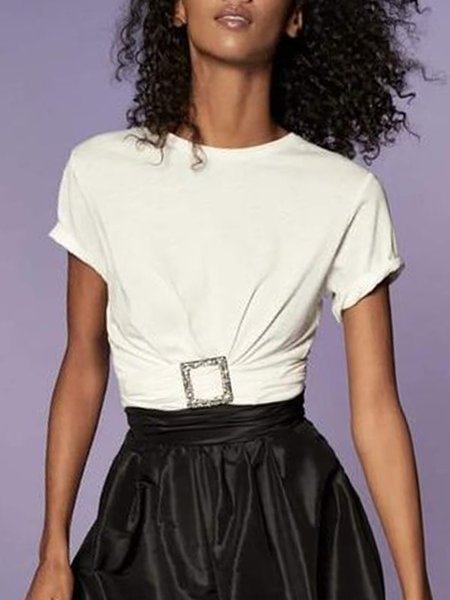 

Short Sleeve T-Shirt, White, Tees