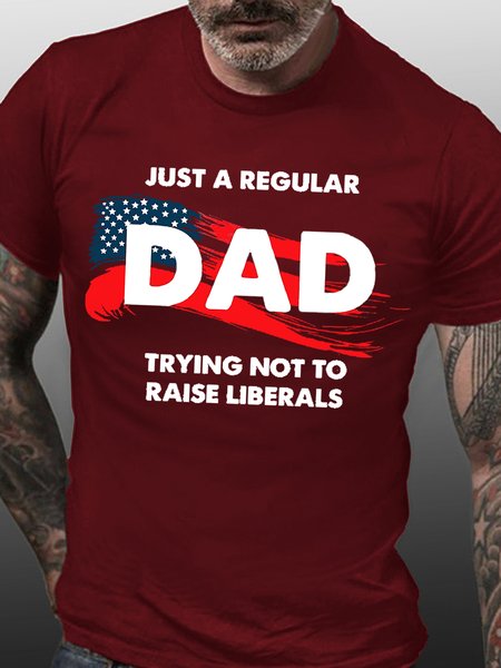 

Dad Men's Short Sleeve T-Shirt, Red, T-shirts