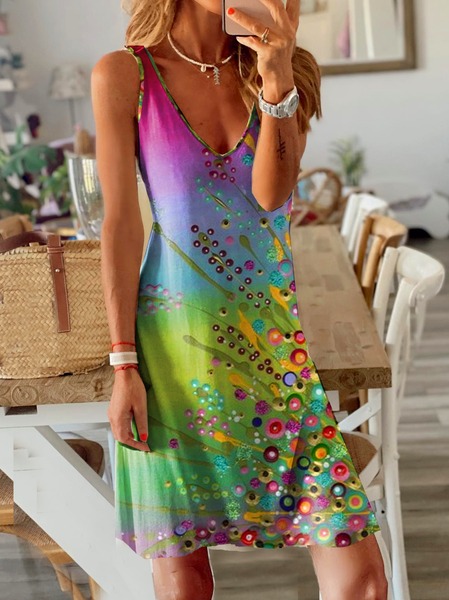 

Casual Sleeveless Knitting Dresses, Multicolor, Mini Dresses