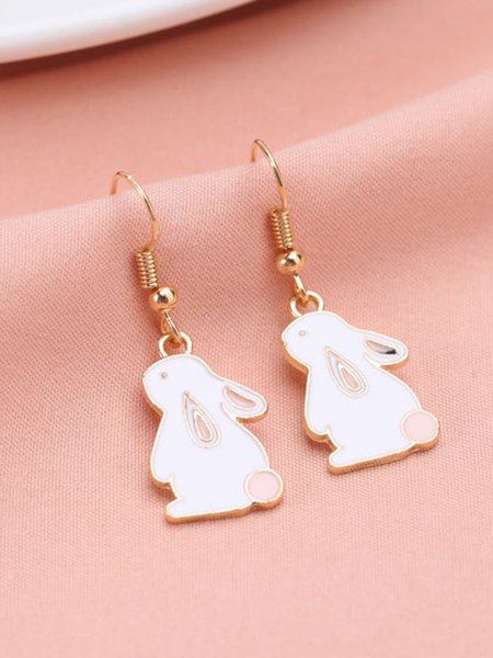 

Alloy Rabbit Earrings, As picture, Earrings