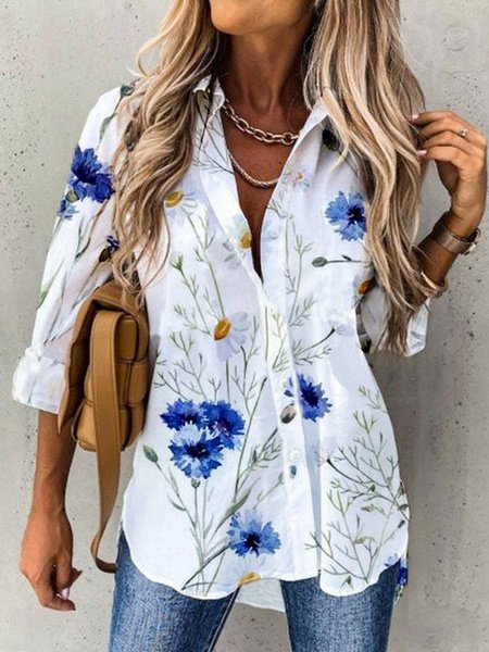 

Vacation Long Sleeve Blouse, White, Blouses & Shirts
