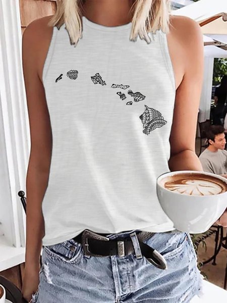 

Strictly Hawaiian Islands Women's Tank, White, Tank Tops